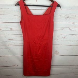 Ted Baker Red Tank V Neck Back Mini Dress